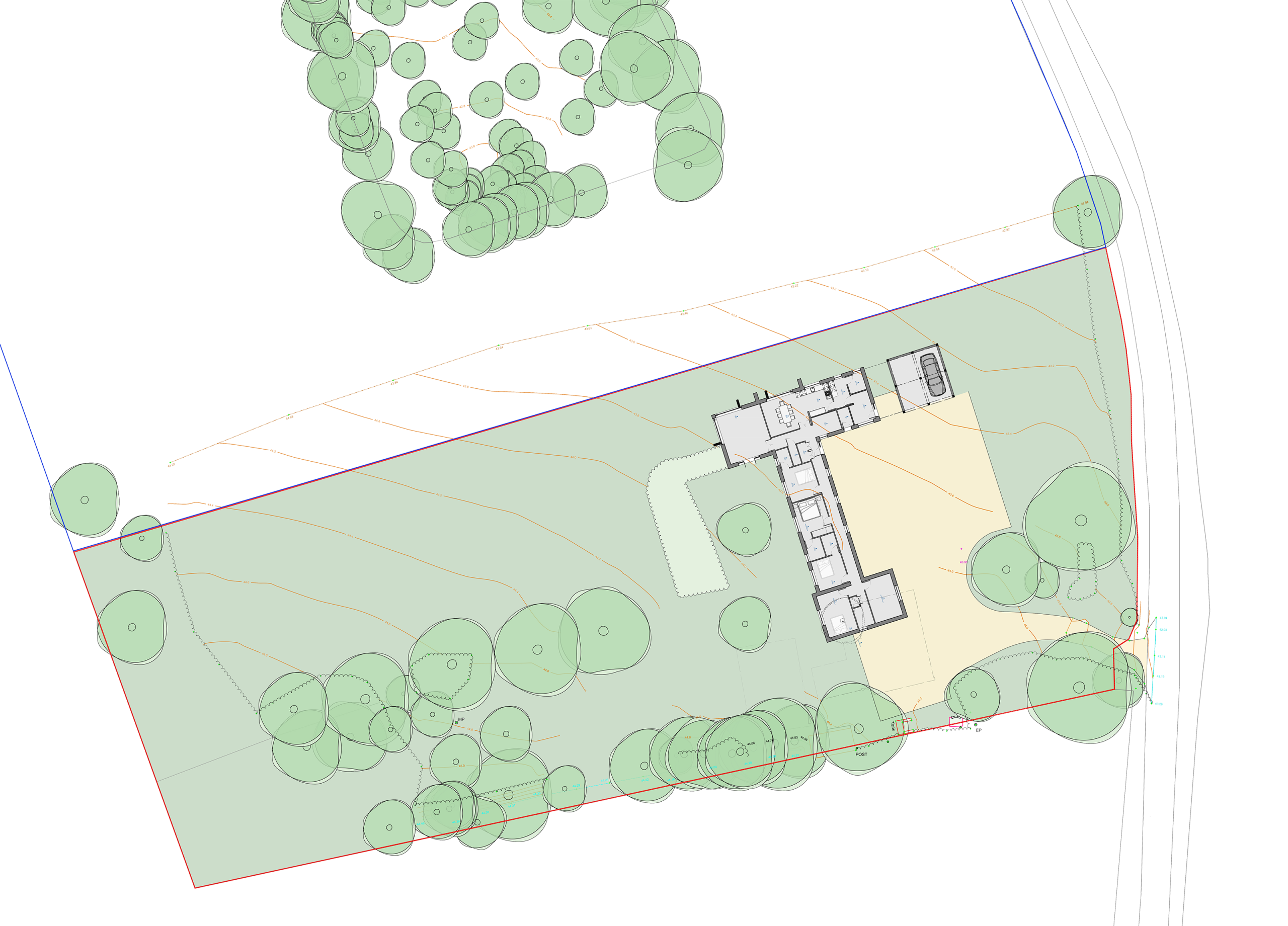 The Orchards Site Plan by slant architects
