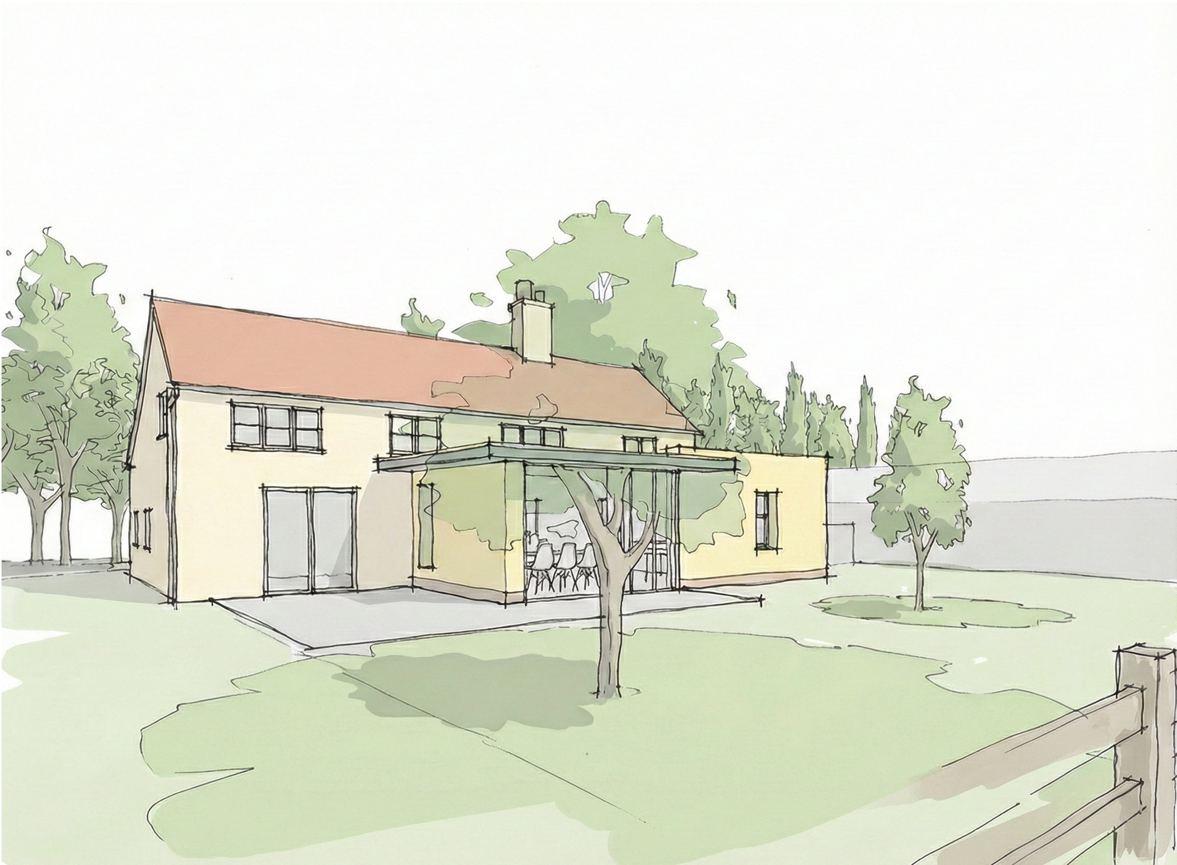 Slant Architects house extension sketch